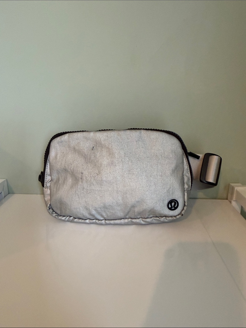 lululemon athletica Reflective Silver Belt Bag